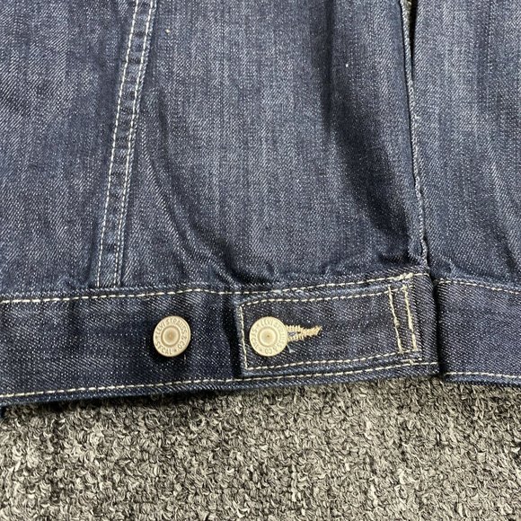 LEVI STRAUSS Black Jean Denim Jacket Size Large 12-13 Years LEVI'S Kids Boy Girl - Picture 8 of 9